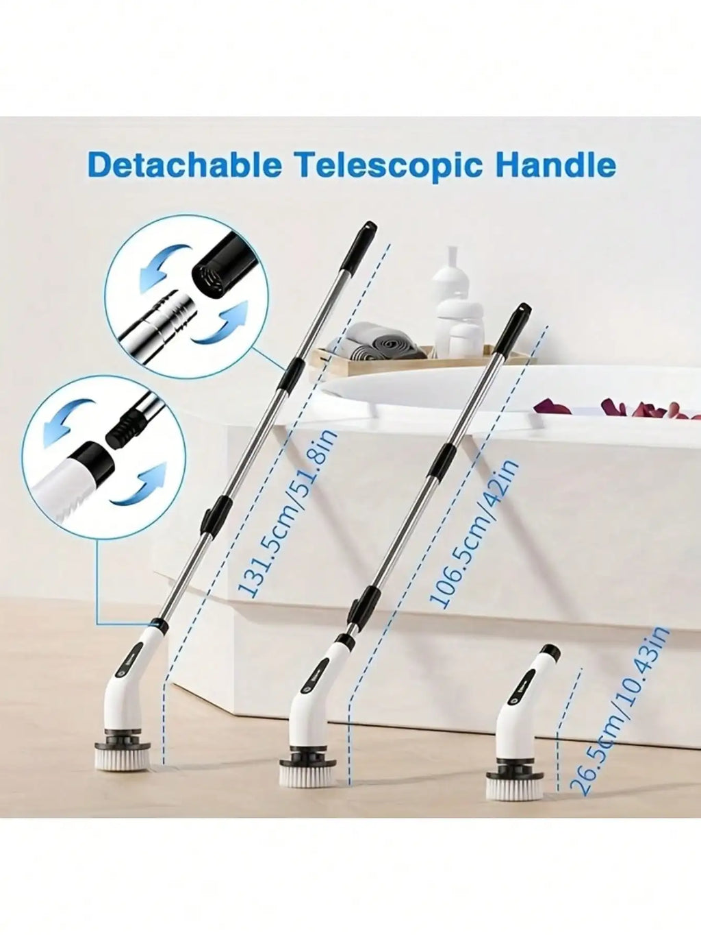 Scrubly™ Cordless Electric Spin Scrubber — 9-in-1 Power Cleaning Kit