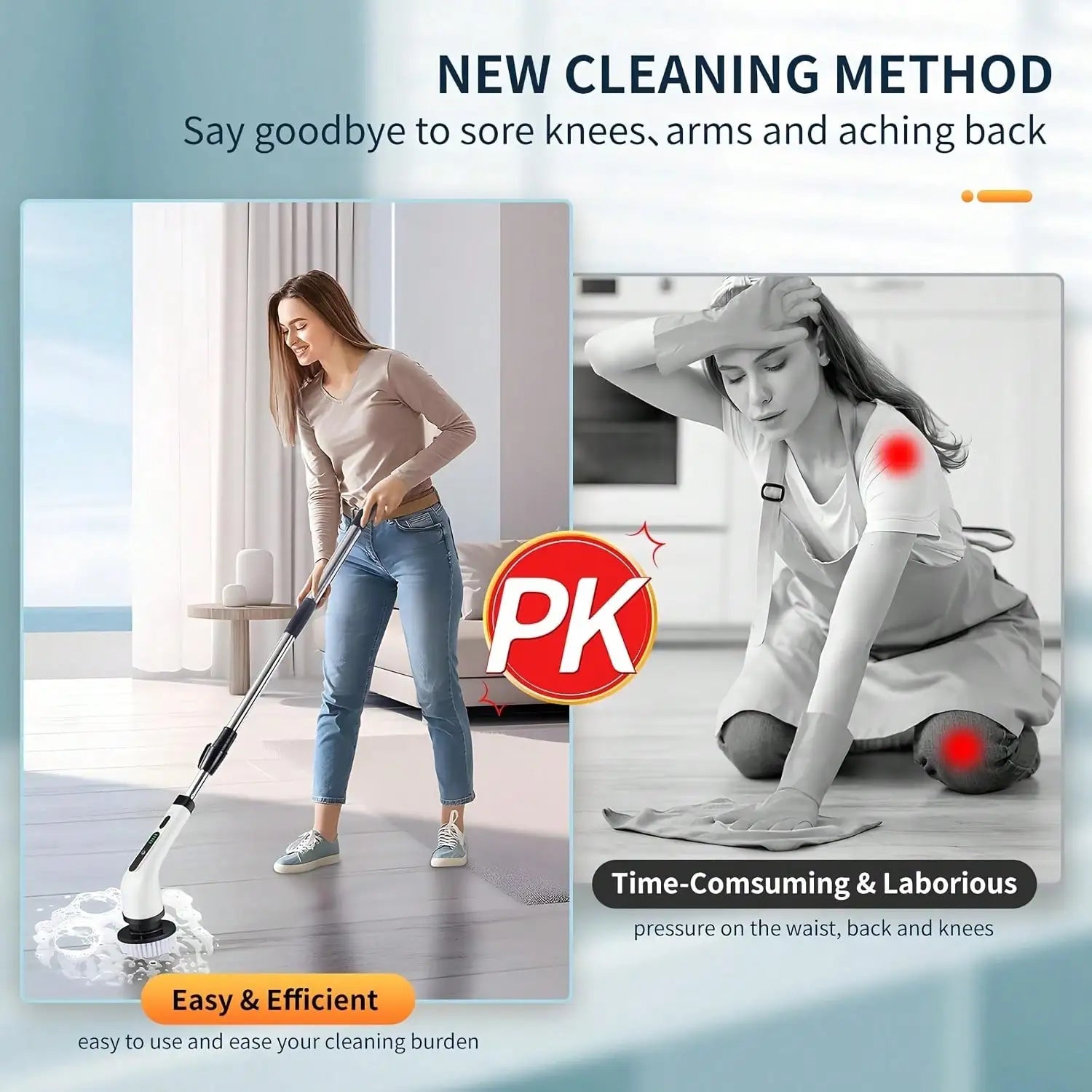 Scrubly™ Cordless Electric Spin Scrubber — 9-in-1 Power Cleaning Kit