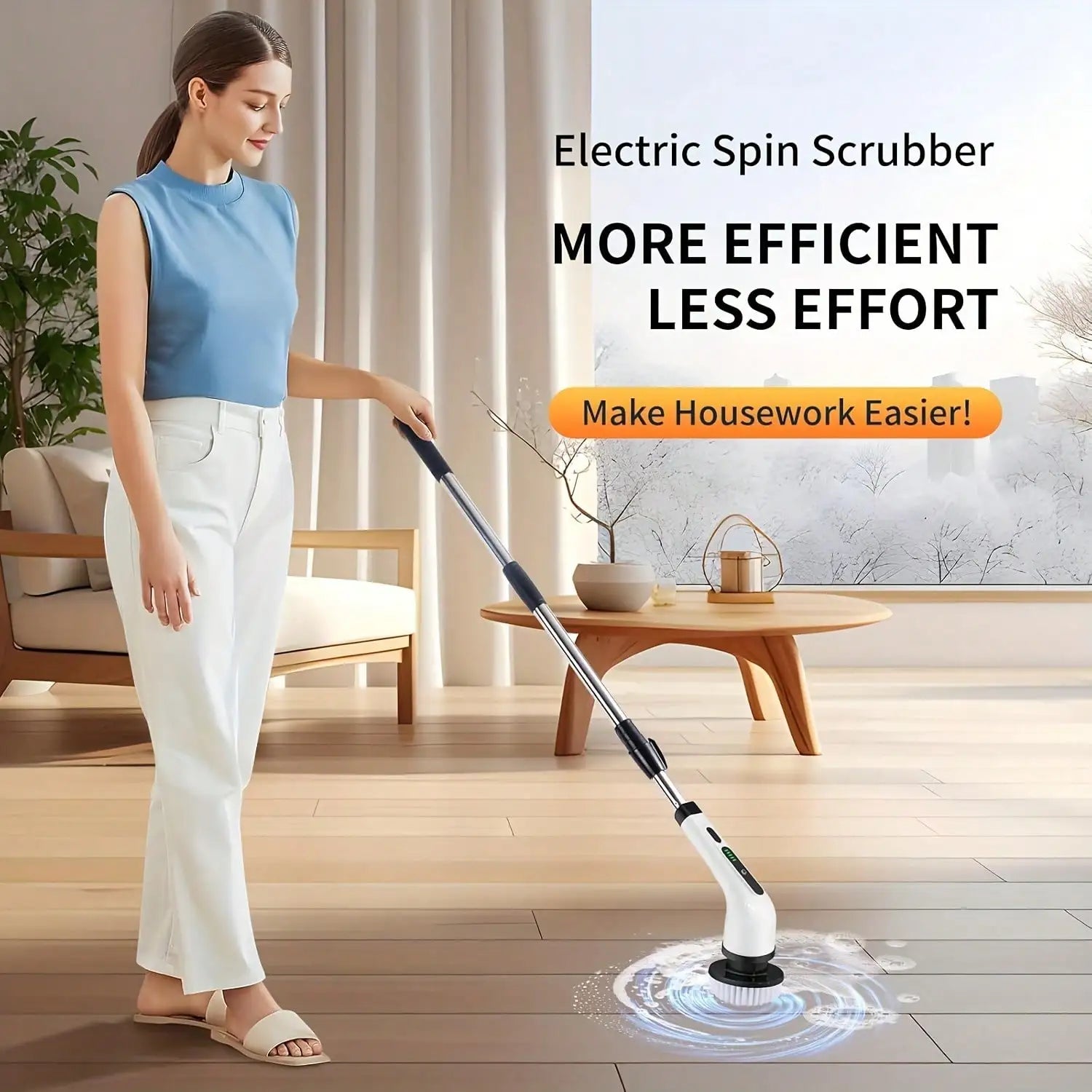 Scrubly™ Cordless Electric Spin Scrubber — 9-in-1 Power Cleaning Kit